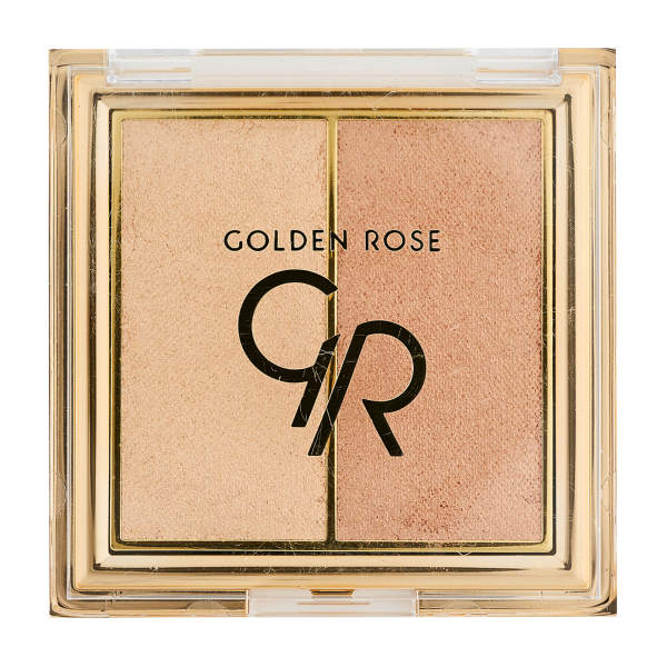 Golden Rose So Glow! Highlighter Duo&nbsp;Пудровый хайлайтер для лица | 102 Sunshine