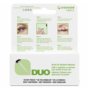 Клей для накладных ресниц с витаминами прозрачный с кистью / Duo Brush On Clear Adhesive 5г