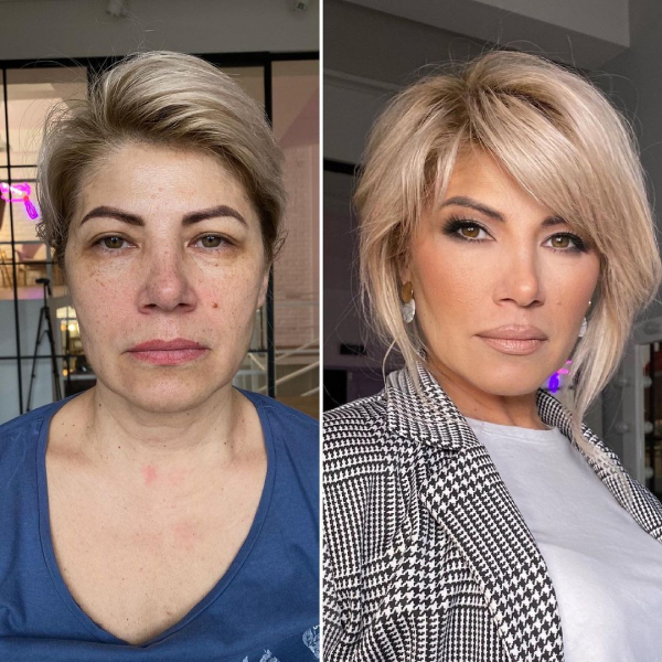 Разница налицо: 30 девушек до и после профессионального макияжа